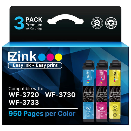 E-Z Ink Remanufactured Replacememt for 702XL Ink Cartridge for WF-3720 Ink