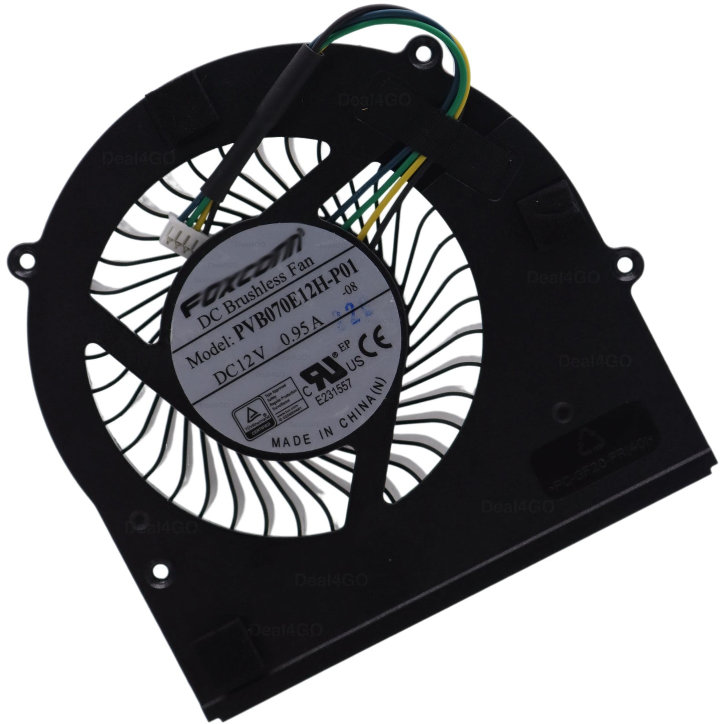 Deal4GO 35W CPU Cooling Fan PVB070E12H P01 Replacement for Lenovo ThinkCentre M70Q M720Q M750Q M920Q M90Q P340 P350 Tiny 6 Desktop, Black