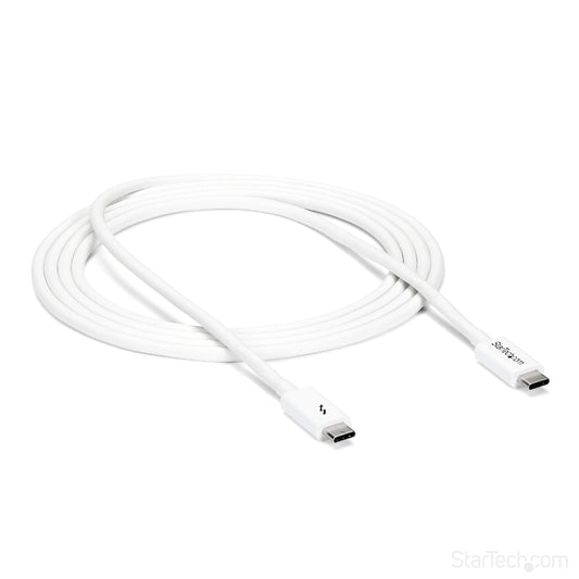 StarTech 6.6ft/2m Passive Thunderbolt 3 Cable 20Gbps, 4K60, 100W, Certified