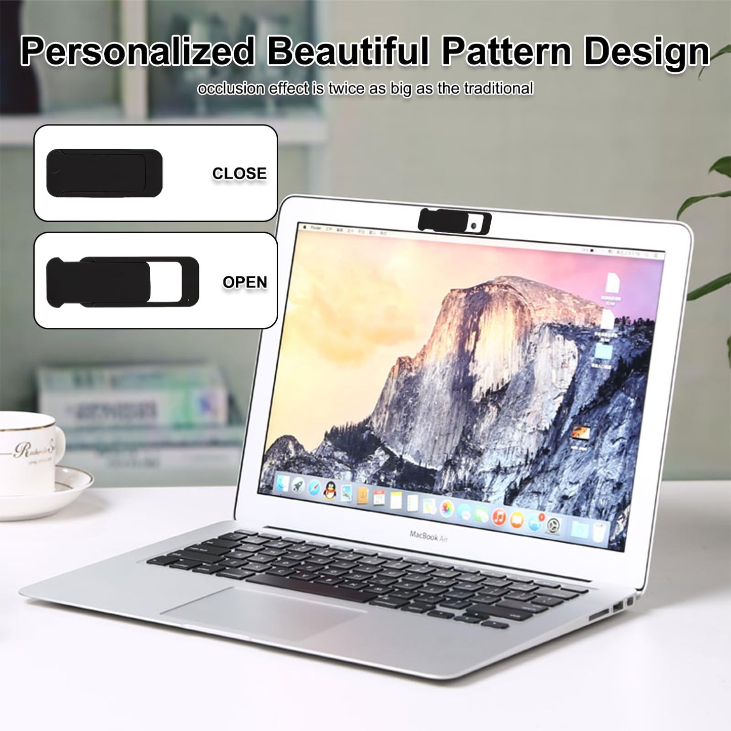braxan Laptop Camera Cover Slide, Webcam Privacy Cover, Protect Privacy and Security, Suitable for Computer, Mobile Phones, Laptops, Tablets (18Pcs