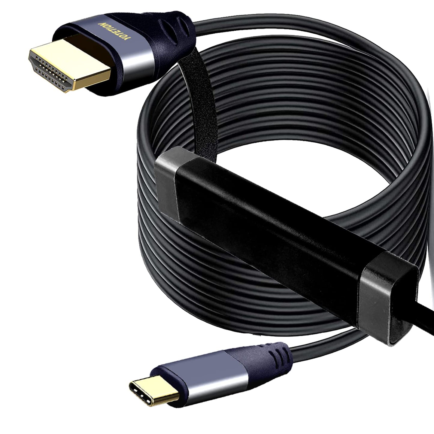 YOTETION USB C to HDMI Cable 60FT with IC, 4K@60HZ Type-C to HDMI for MacBook Pro/Air, iMac, Galaxy S20 S10 S9 S8, Surface, Dell, HP, MacBook Pro