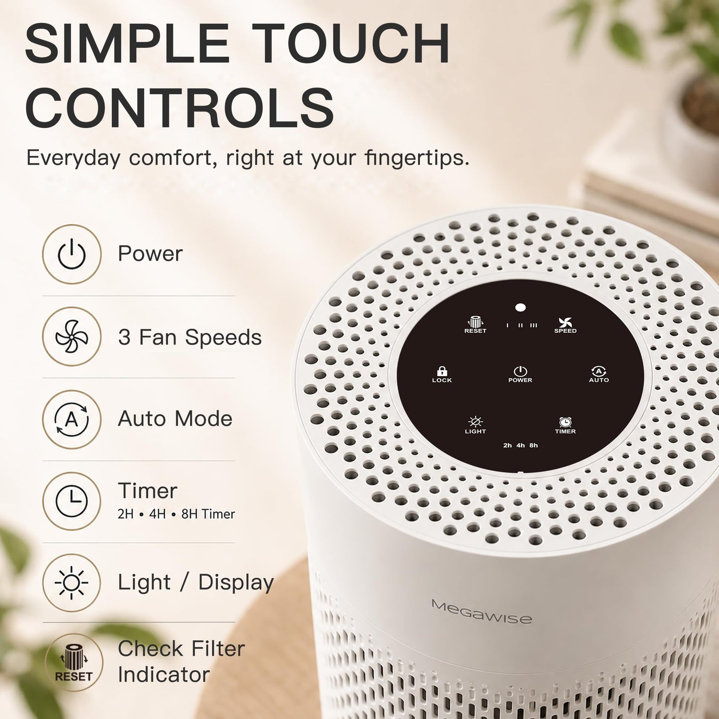 Bedroom air puriifer