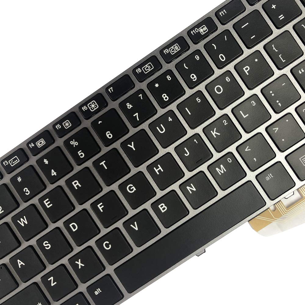 Zahara Laptop Backlit US Keyboard Replacement for HP Elitebook Folio 1040 G3 818252-001 844423-001 9Z.NCHBQ.001, NSK-CY0BQ (Black)