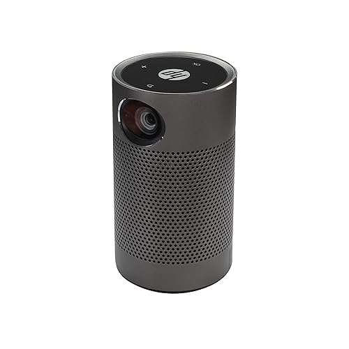 HP Mobile Projector | Portable for Home & Office | LED Home Theater & Bluetooth Speaker for Phone or Tablet | 80” Display w/ Auto Focus | Wireless