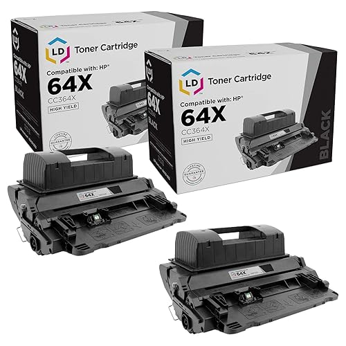 LD Products Compatible Replacement for HP 64 64X Toner Cartridge CC364X CC364A High Yield (Black, 2-Pack) HP LaserJet: P4015dn, P4015n, P4015tn