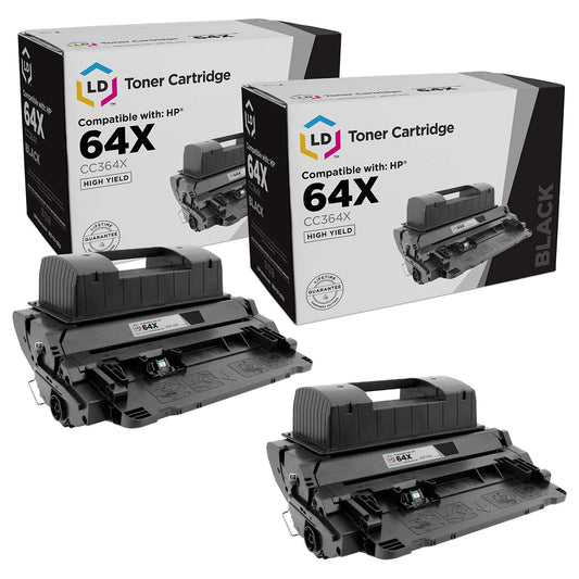 LD Products Compatible Replacement for HP 64 64X Toner Cartridge CC364X CC364A High Yield (Black, 2-Pack) HP LaserJet: P4015dn, P4015n, P4015tn