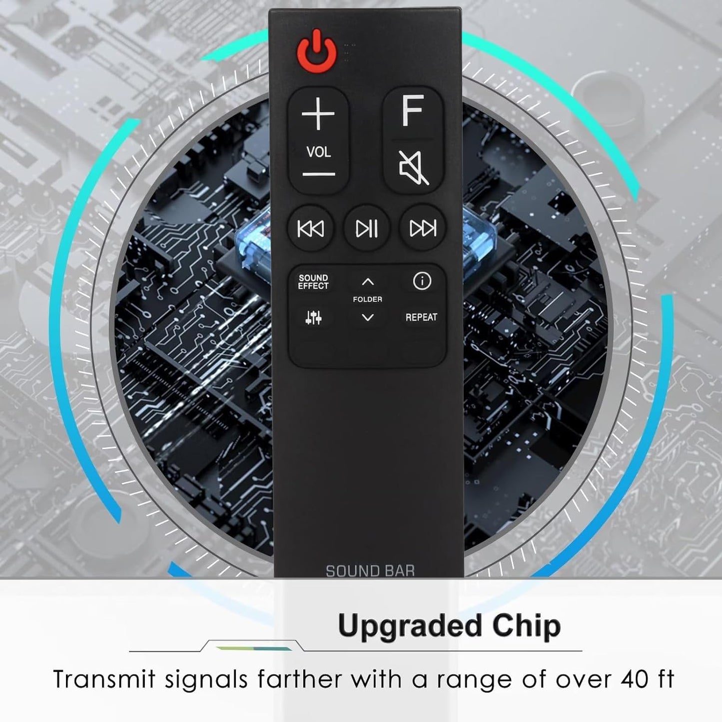 Replacement Soundbar Remote Control for LG Sound Bar SL6Y SN6Y S65S3-S SL5Y SPN5B-W SPL5B-W SL4Y SL4 SNC4R SPH4B-W SPJ4-S SPH4B-W SN7CY SL7Y