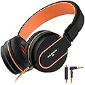 AILIHEN Kids Headphones, I35 On-Ear Headphones for School, Safe Volume 93dB, HD Mic Stereo Headphone for Kid Girls Boys, Foldable 3.5mm Wired…