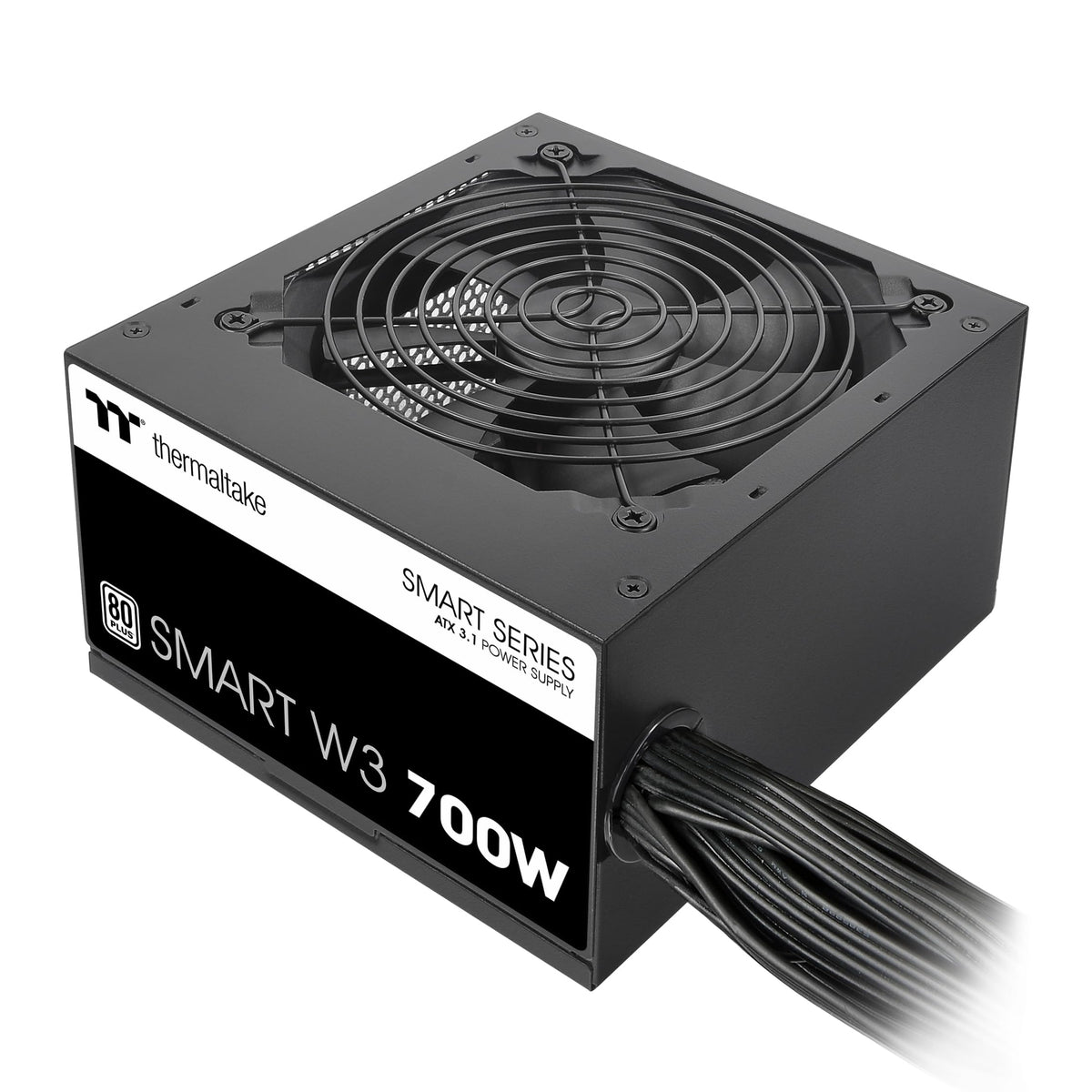 Smart W3 Series 80Plus Certified 700W Power Supply; ATX v3.1 Spec; 120mm FDB Fan; 5 Year Warranty; PS-SPW-0700NNFAWU-1