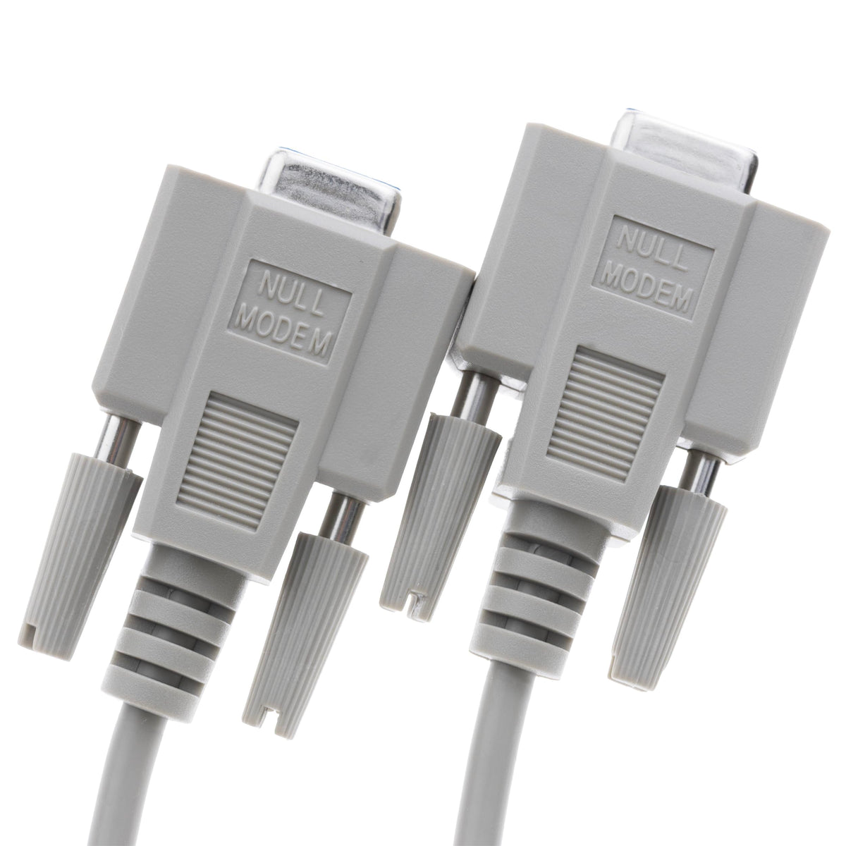 CableWholesale Null Modem Cable, DB9 Female to Female, UL Rated, 8 Conductor, Beige, 25 Feet