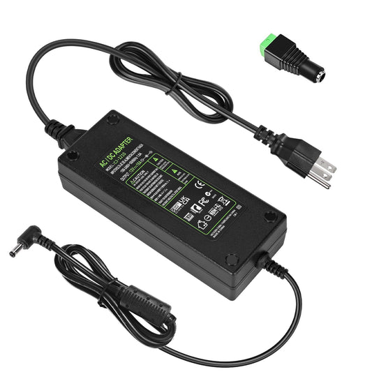 12V 10A Power Supply Adapter 120W 110-240V AC to DC 24V Transformer, 24 Volts DC Power Supply for LED Light CCTV Camera Monitor, 120W Switching…