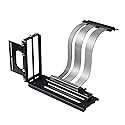 PCIE 5.0 Riser Cable with 3 Slots Vertical GPU Mount Bracket Kit, Gen 5 GPU Graphics Card Extension Cable, PCI-E 16X 128GB/s Compatible with PCIE 4.0