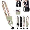 DANONI Clip and Go Strap for Phone with Wallet Crossbody,Phone Strap with Zippered Pouch,Adjustable Straps Crossbody Chest Bag(D)