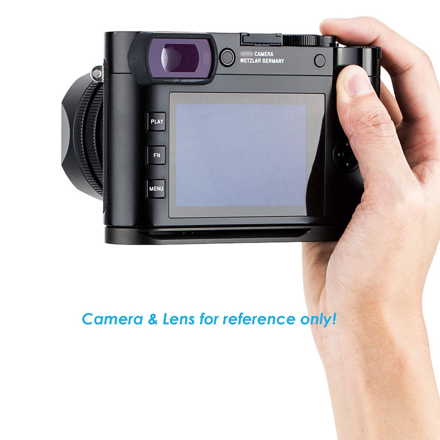 JJC HG-Q2 Leica Q2 Hand Grip, Arca Swiss Type Quick Release QR, Anti Slip Metal Holder Hand Grip, Aluminum Aloy, Compatible with Leica Q2, Replaces
