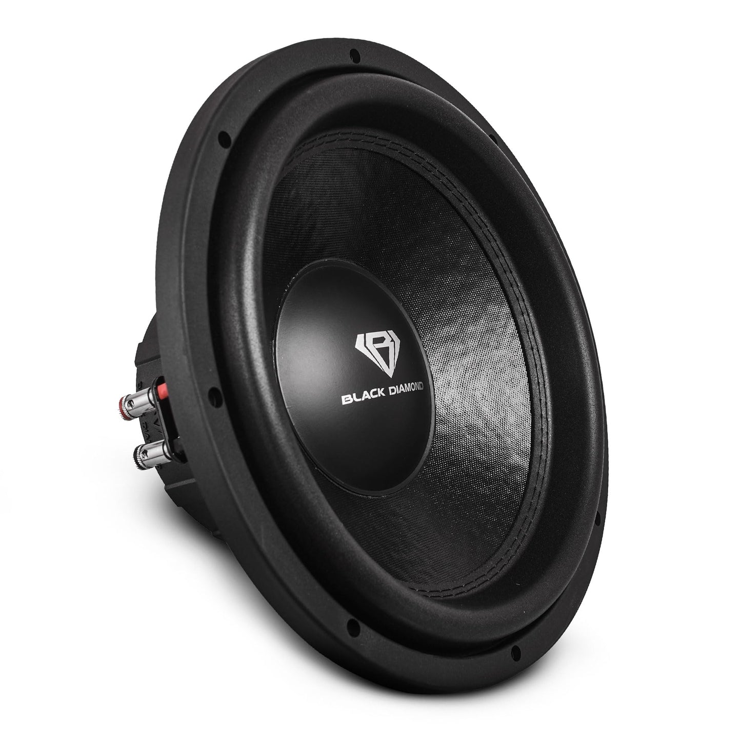 BLACK DIAMOND DIA-12D4 12" Dual 4+4 Ohm Car Subwoofer - 250W RMS / 500W Max, Dual Voice Coils, Non-Pressed Paper Cone, Foam Surround, Deep Bass
