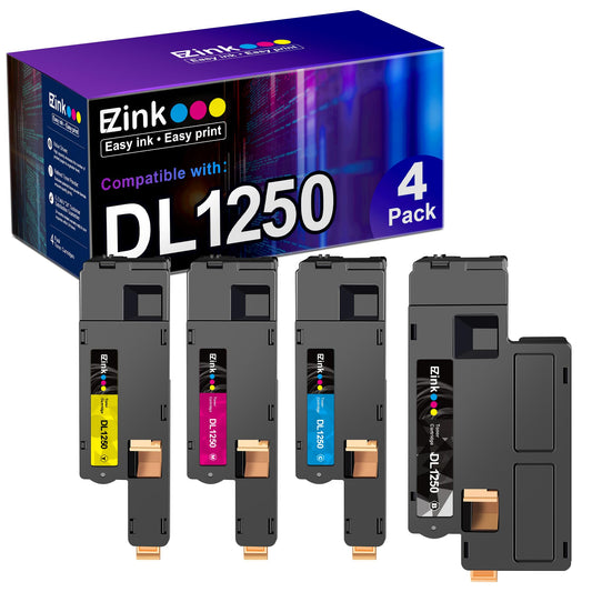 E-Z Ink Compatible Toner Cartridge Replacement for Dell 1250 810WH C5GC3 XMX5D WM2JC to use with 1250c C1760nw C1765nfw 1350cnw 1355cn 1355cnw Printer