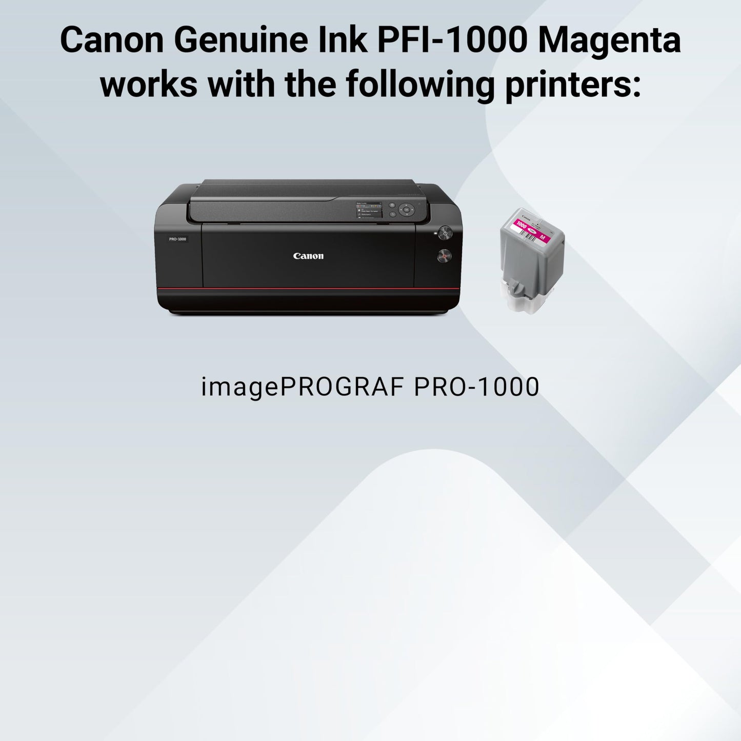 Canon PFI-1000 Genuine Magenta Ink Tank, Compatible with ImagePROGRAF PRO-1000 Printers