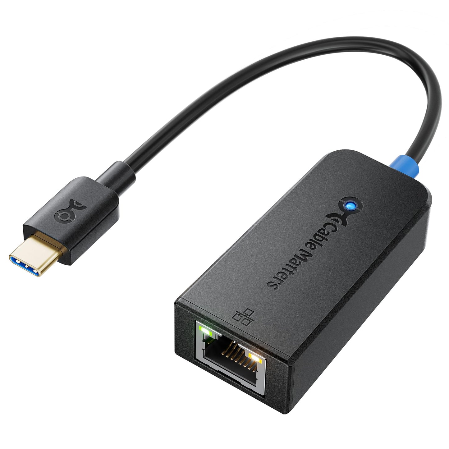 Cable Matters USB C to 2.5Gb Ethernet Adapter, 2500Mbps Ethernet to USBC