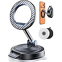 ACMEZING Car Phone Holder for MagSafe [All Surface Ready | 118+LBS Ultra Grip | 2400gf Strong Magnetic] 360° Adjustable Car Phone Mount, Phone Holders