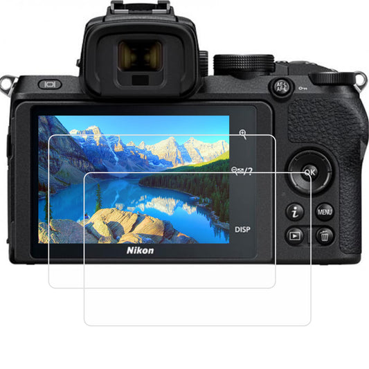 PCTC [ 2 packs ] Z50 Tempered Glass Screen Protectors for Nikon z50 z 50 Mirrorless Digital Camera, 0.3mm 9H Hardness Ultra Clear Tempered Glass