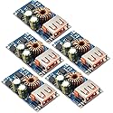 (5 Pack) JacobsParts 24W USB QC 3.0 Fast Charge Step-Down Buck Module Power 6-30V DC Input