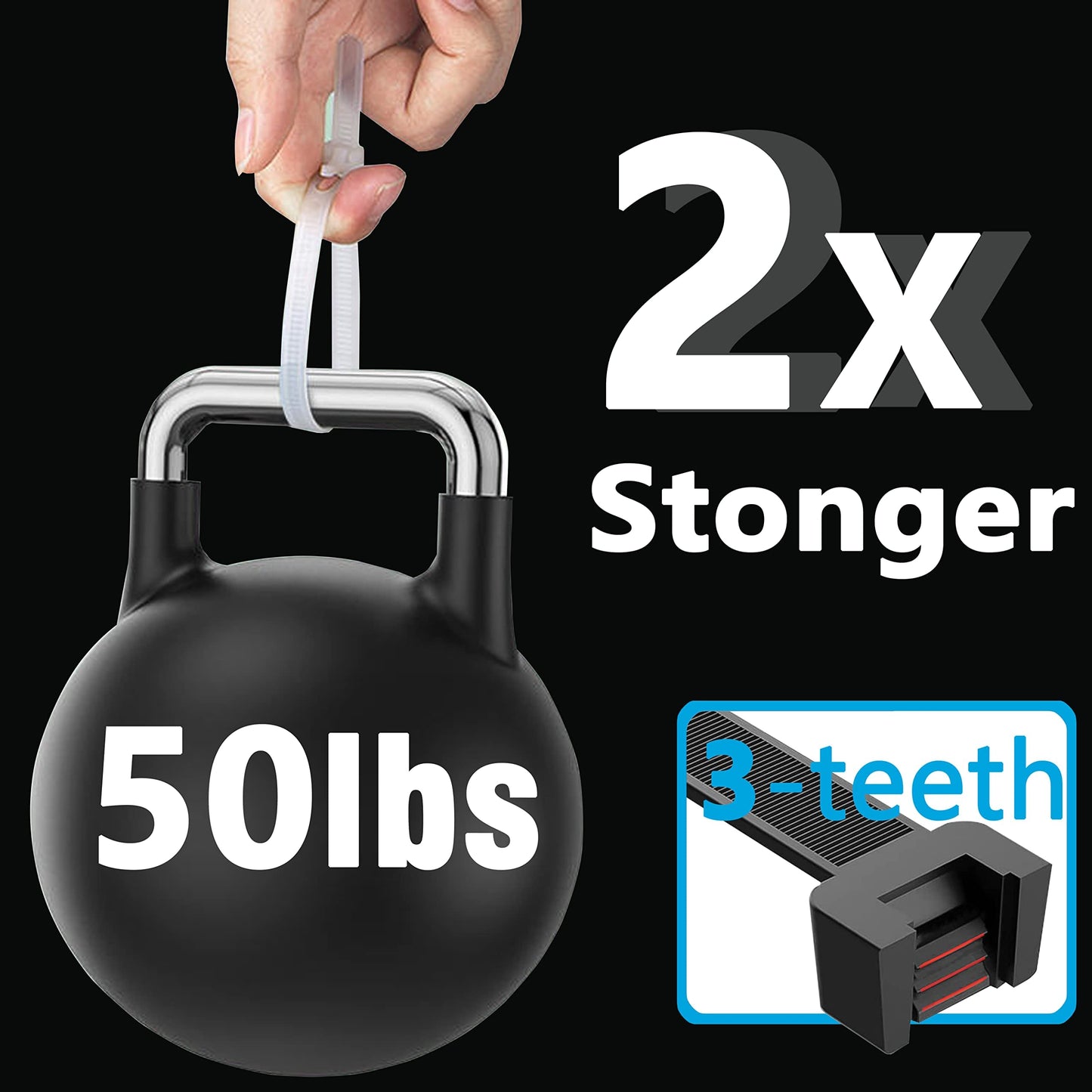 Reusable Zip Ties 12 Inch, 100pcs 50lb Black Zip Tie Heavy Duty Outdoor Cable Ties, Releasable Plastic Tie Wraps, Wire Ties Removable for Cord