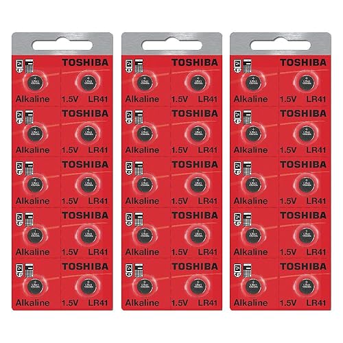 Toshiba LR41 Battery 3V Battery 1.5V Alkaline (30 Batteries)