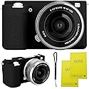 SZHSYJY ZV-E10 Case, Soft Silicone Protective Case for Sony ZV-E10 ZVE10 Camera,Comes with 2 Screen Protectors and 1 Wrist Strap. (Black)