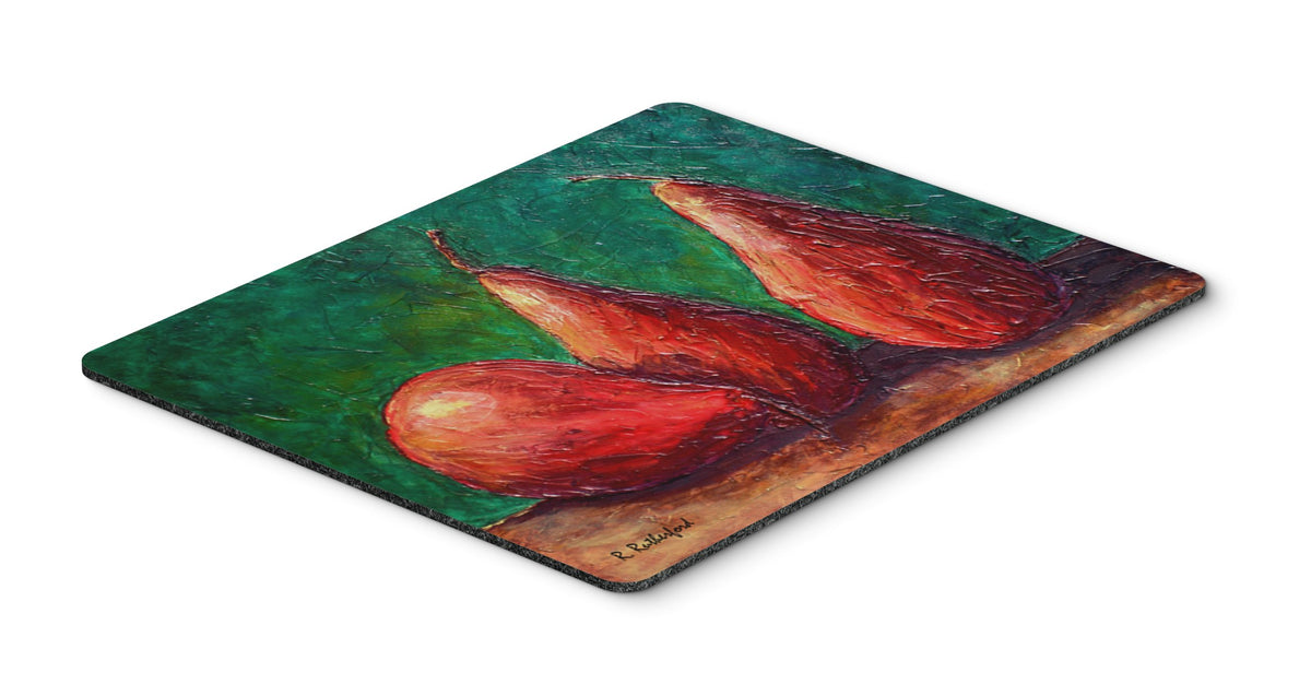 Caroline's Treasures RDR2008MP Pears Mouse Pad, Hot Pad or Trivet for Home Office Gaming Working Computers Laptop Mouse Mat,Washable Large Mousepad