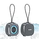 PEICHENG Speaker, Small Portable Bluetooth Wireless IPX5 Waterproof Shower Speaker,Loud Stereo Sound Deep Bass,TWS Paire, RGB Lights,Long Playtime