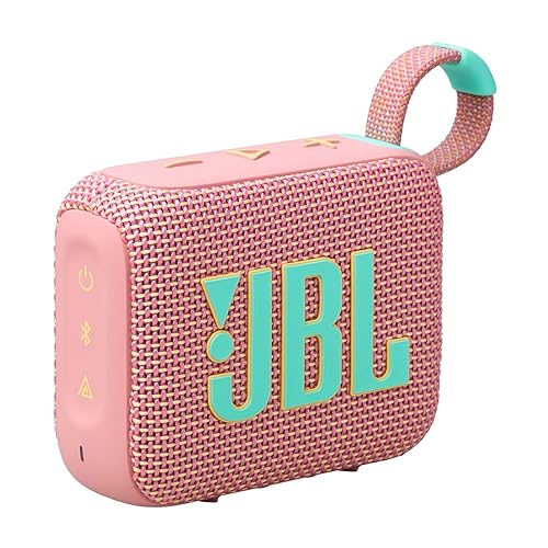 JBL Go 4 - Ultra-Portable, Waterproof and Dustproof Bluetooth Speaker, Big JBL Pro Sound with Punchy bass, 7-Hour Built-in Battery, Made in Part