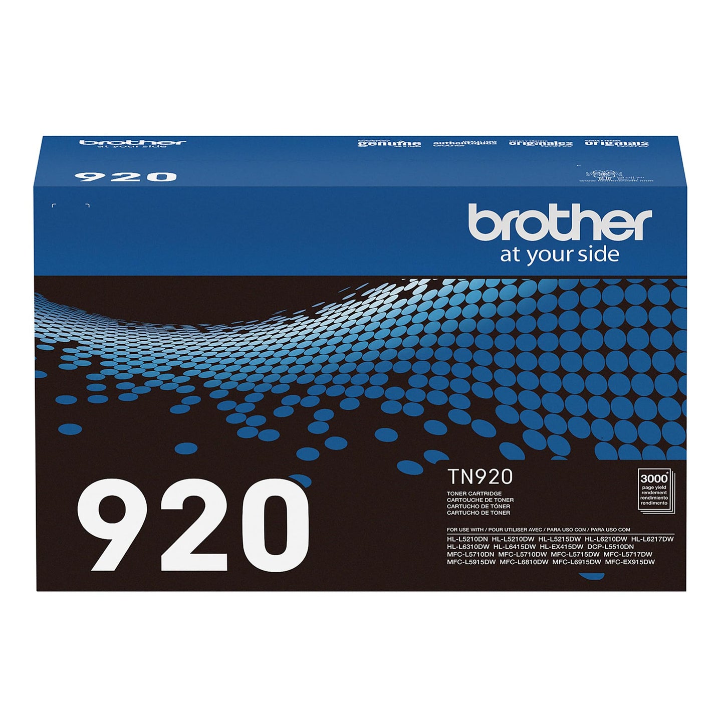 Brother Genuine TN920 Standard Yield Toner Cartridge, , HL-L5210DN, HL-L5210DW, HL-L5210DWT, HL-L5215DW, HL-L6210DW, HL-L6210DWT