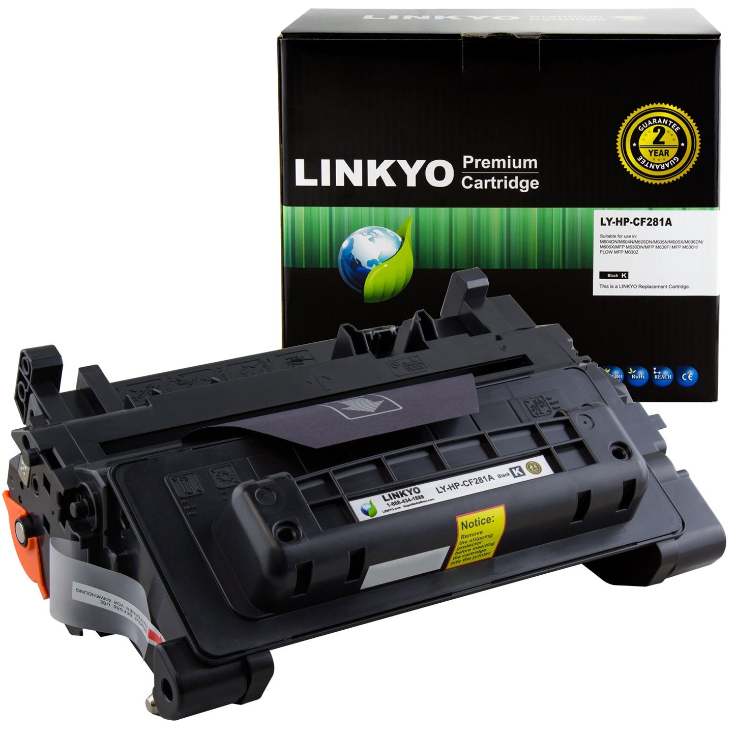 LINKYO Compatible Toner Cartridge Replacement for HP 81A CF281A (Black)