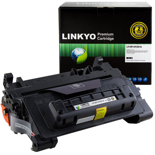 LINKYO Compatible Toner Cartridge Replacement for HP 81A CF281A (Black)