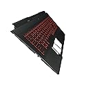 Laptop Replacement Keyboard Compatible for MSI Katana Pulse GF66 11UE 11UG 11UD MS-1581 MS-1582 GL66 US Layout with Palmrest Upper Cover Case Shell