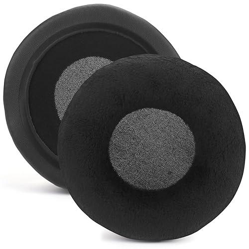 Velour Ear Pads 100 mm Universal Replacement Ear Pads Cushions Suitable Many Large Headphones Round Memory Foam Earpads Compatible with Beyerdynamic