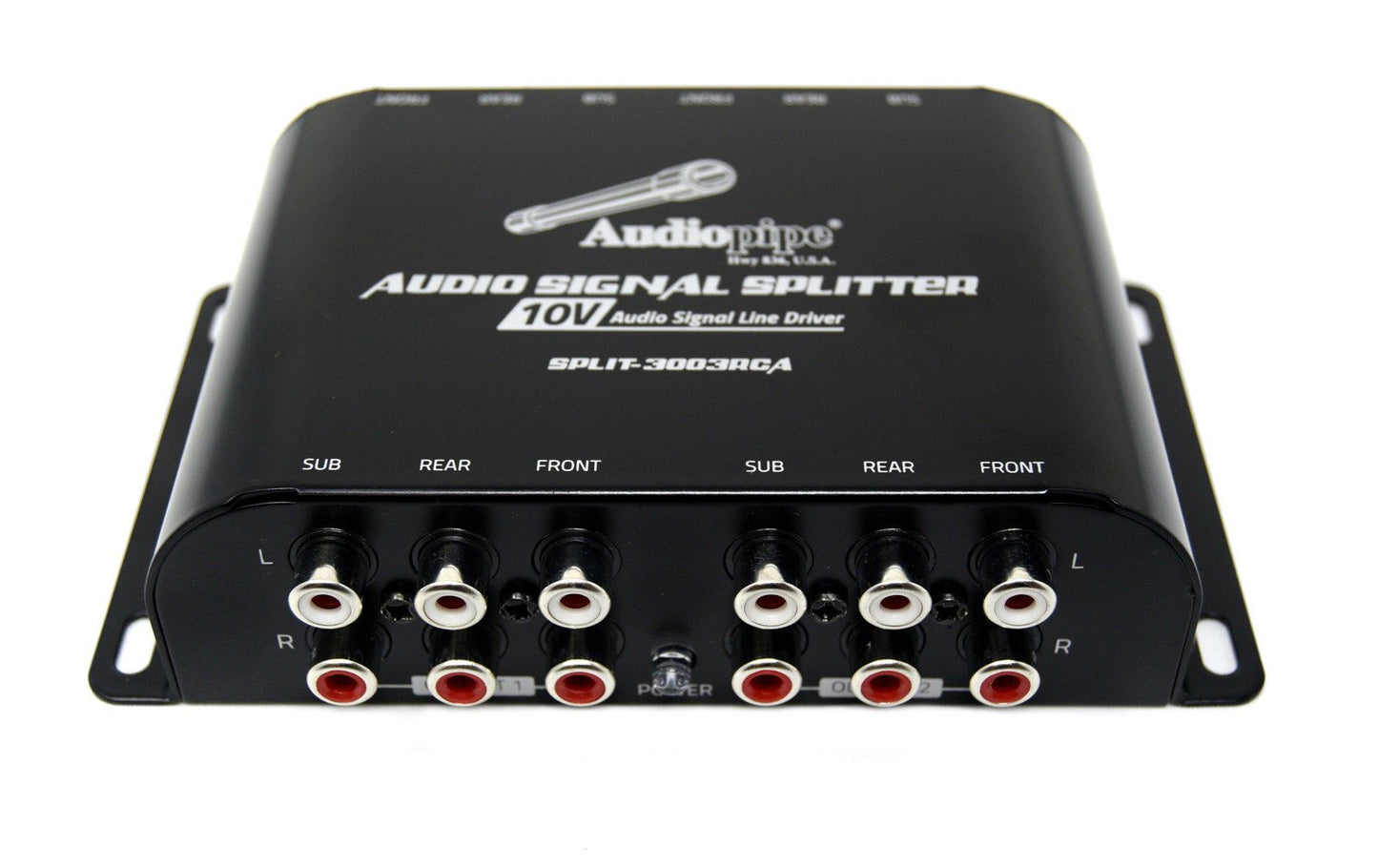 Audiopipe SPLIT3003RCA Multi-audio Amplifier 3 Rca Outputs W/bulit In 10v Line Driver