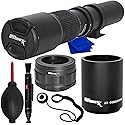 Ultimaxx High-Power 500mm (w/Converter 1000mm) f/8 Manual Preset Telephoto Lens Kit Compatible with Nikon Z5,Z6,Z6II,Z7,Z7II,Z9,Z50,ZFC Cameras