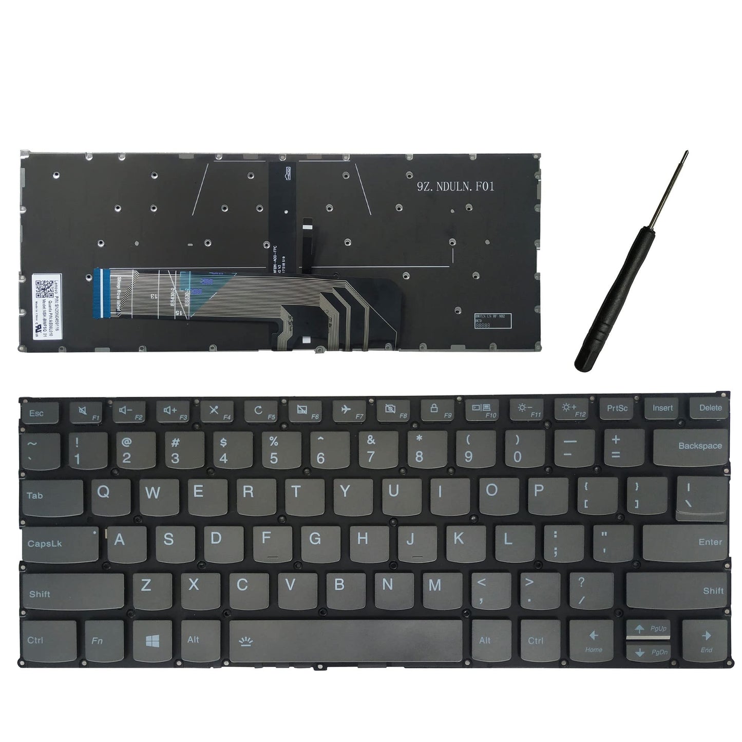 Laptop Replacement Keyboard Compatible for Lenovo ThinkBook 13s-IWL 13s-IML 14s-IML 14s-IWL Backlit US Layout