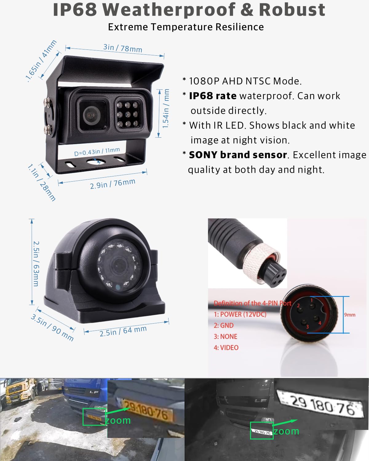 JOINLGO 4CH GPS 4G WiFi 1080P HDD/SSD/SD Drive Mobile Vehicle Car DVR Video Recorder Kit Live View on PC Phone with 4pcs Side Rear View IR Metal Car