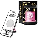 Mob Armor MobNetic Maxx - Customized Magnetic Phone Holder for Car, Personalized Car Phone Mount with 90-Degree Tilt, 360-Degree Rotation, Aluminum