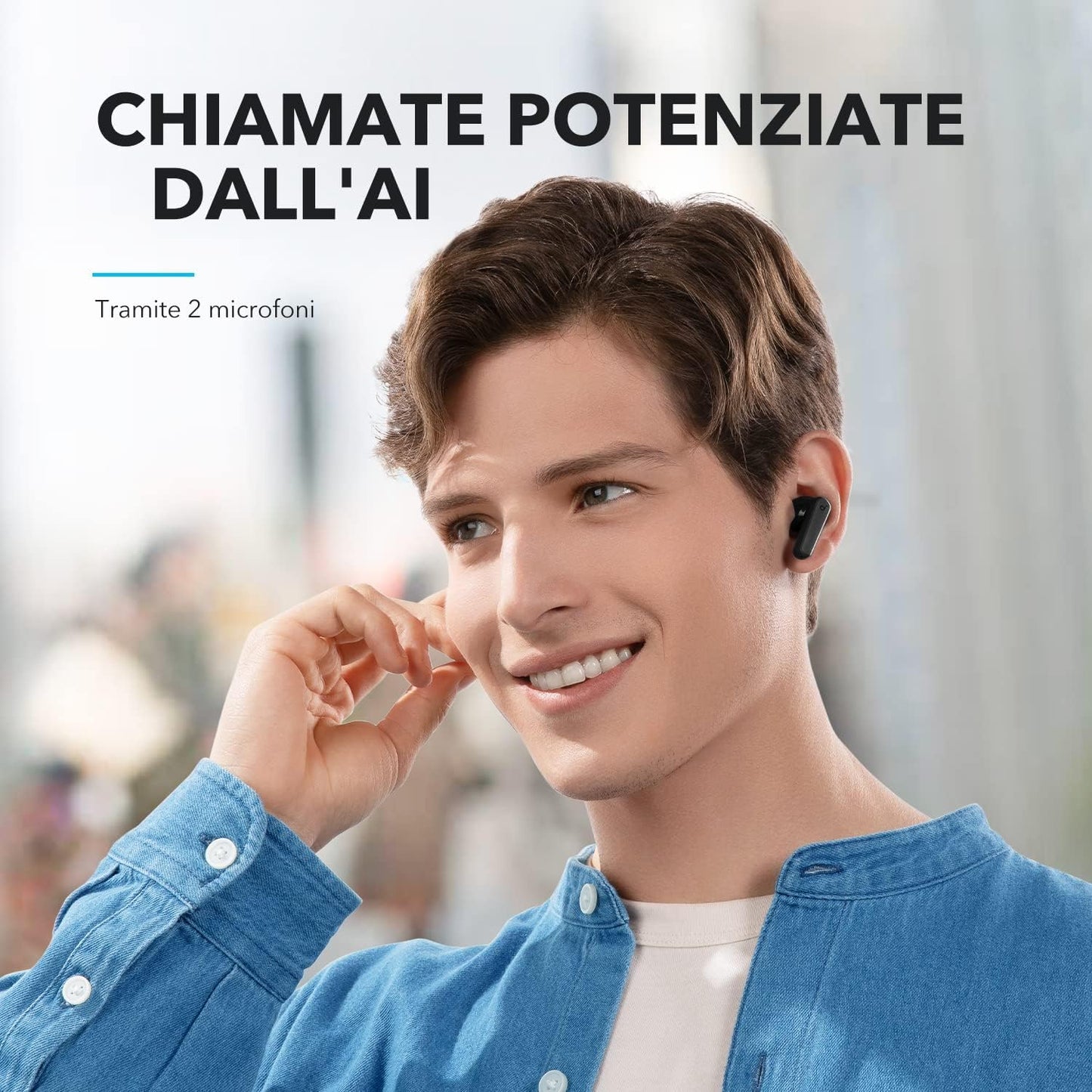 Soundcore by Anker P20i True Wireless Earbuds, 10mm Drivers with Big Bass, Bluetooth 5.3, 30H Long Playtime, Water-Resistant, 2 Mics for AI Clear