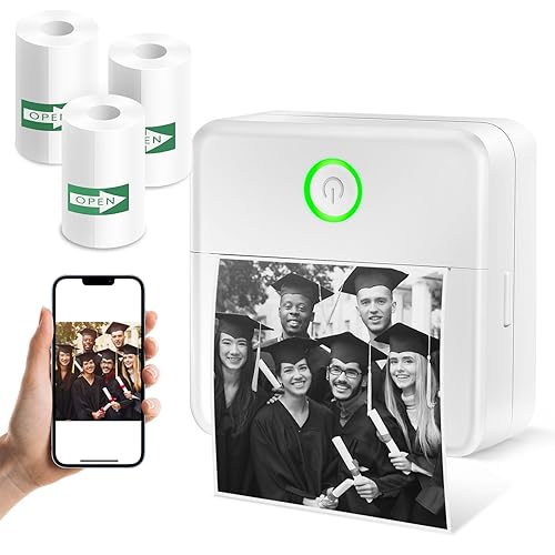 HOYIGO DYJ7 Portable Printer - Color Inkjet - Smartphones & PC Compatible