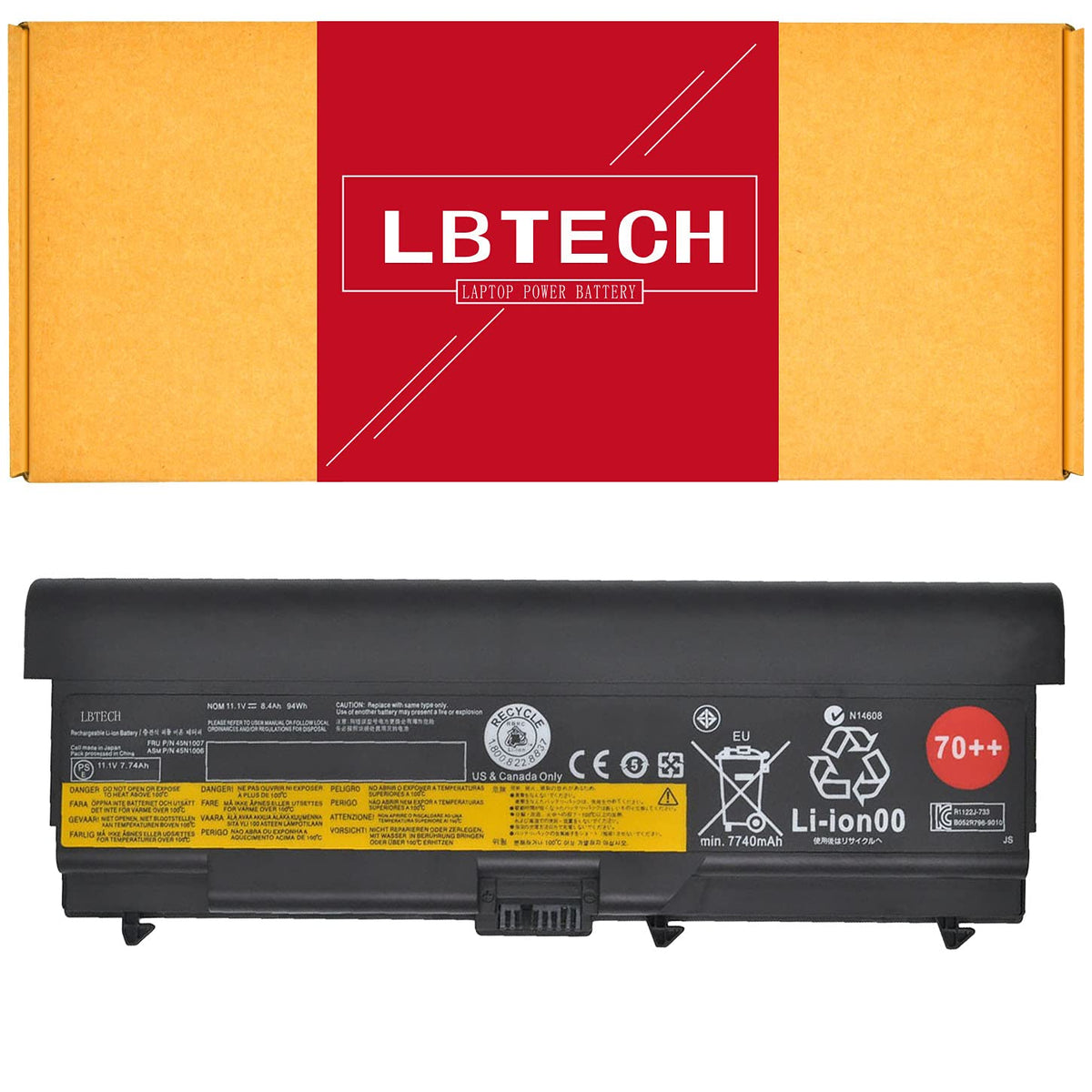 70++ 9 Cell Battery for Lenovo ThinkPad T410 T420 W530 T510 T520 T530 L412