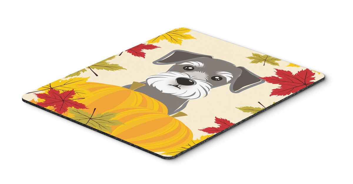 Caroline's Treasures BB2012MP Schnauzer Thanksgiving Mouse Pad, Hot Pad or Trivet for Home Office Gaming Working Computers Laptop Mouse Mat,Washable