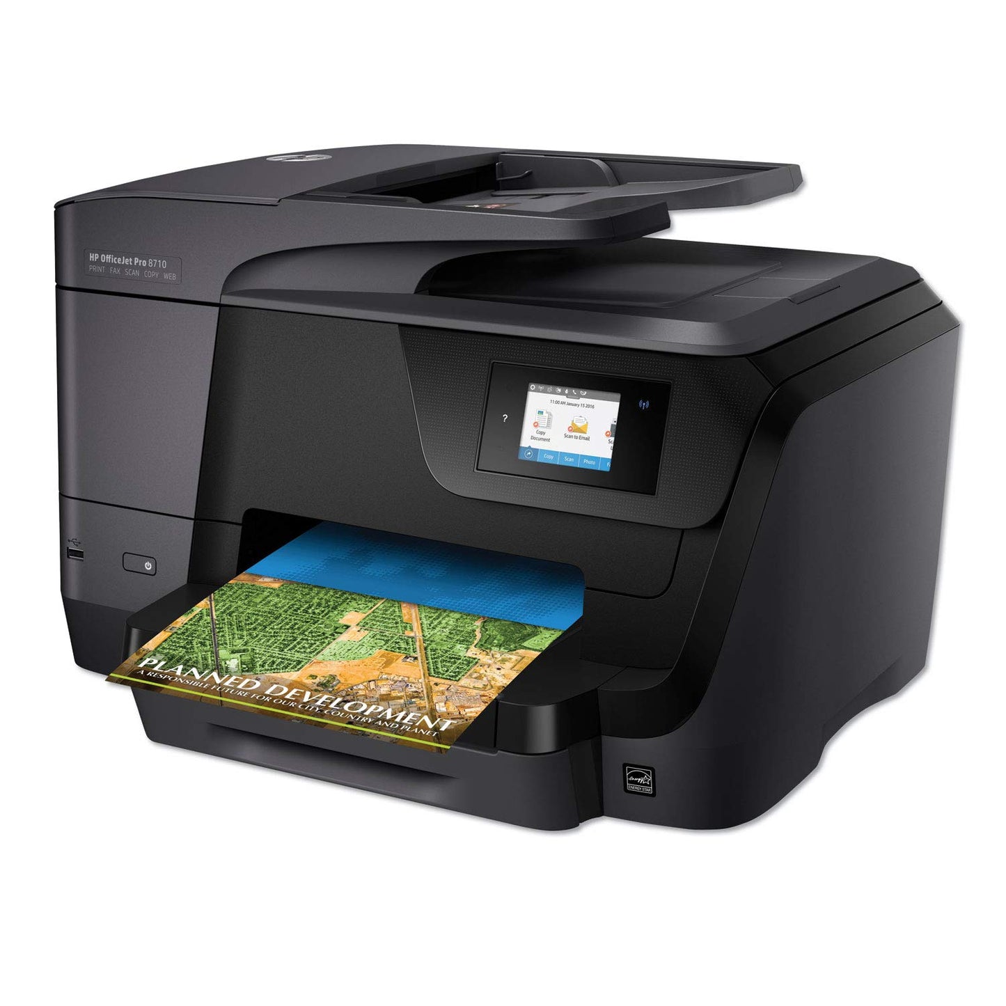 HP OfficeJet Pro 8710 All-in-One Wireless Printer, Instant Ink or Amazon Dash Replenishment Ready (M9L66A), Black