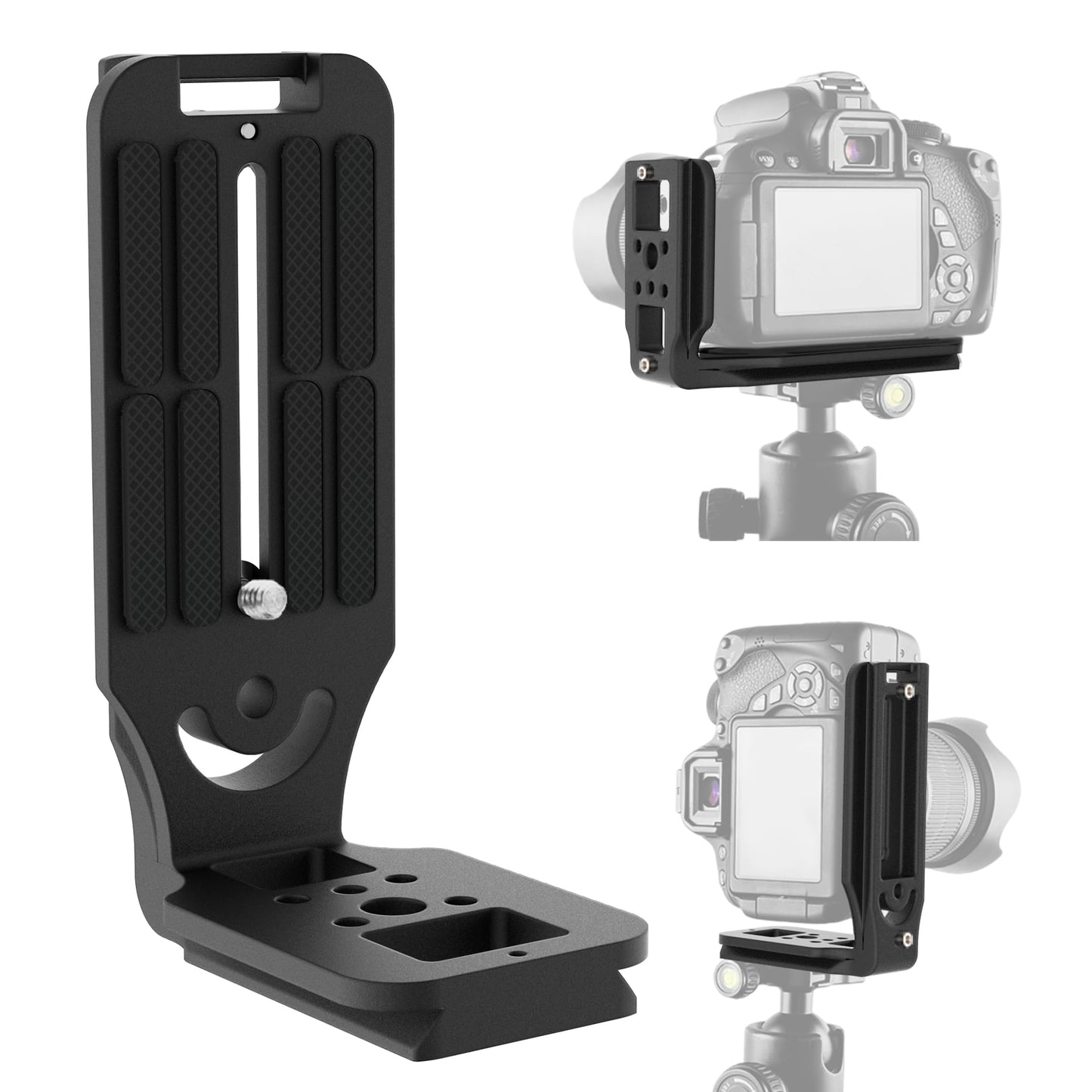 (Real Single one Piece) L Bracket Camera for DSLR Vertical Horizontal Switching Tripod Quick Release Plate Compatible with Canon Nikon Sony DJI Osmo