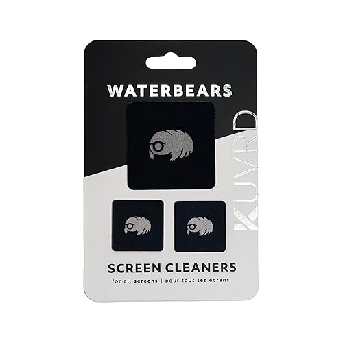 KUVRD Waterbear - Universal Screen Cleaners - Teeny Tiny Cleaning Tools for Your Lenses & Screens - Single Pad Set
