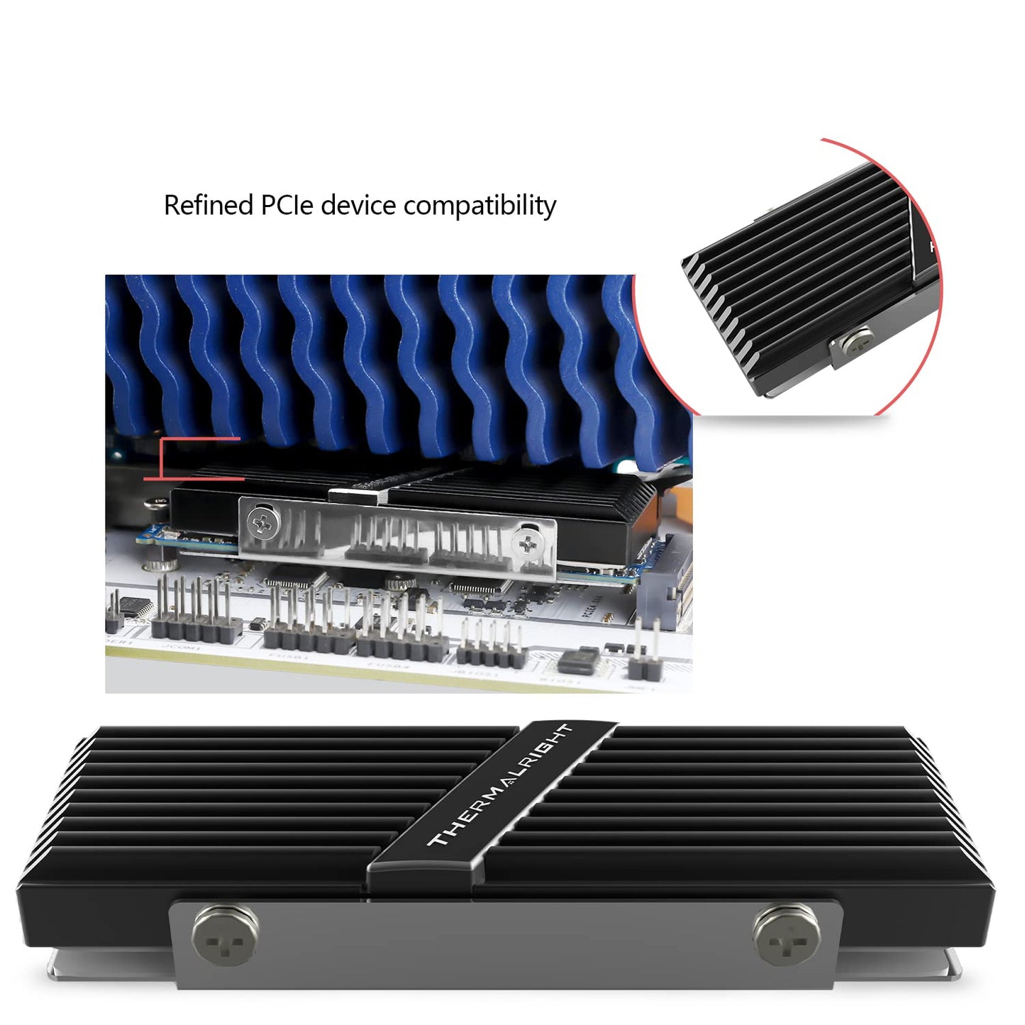 Thermalright TR-M.2 2280 Type A B 2280 Heatsink Cooler for SSD Cooling M.2 2280 Heatsink Cooling, with 2 Thermal Conductivity, Desktop High