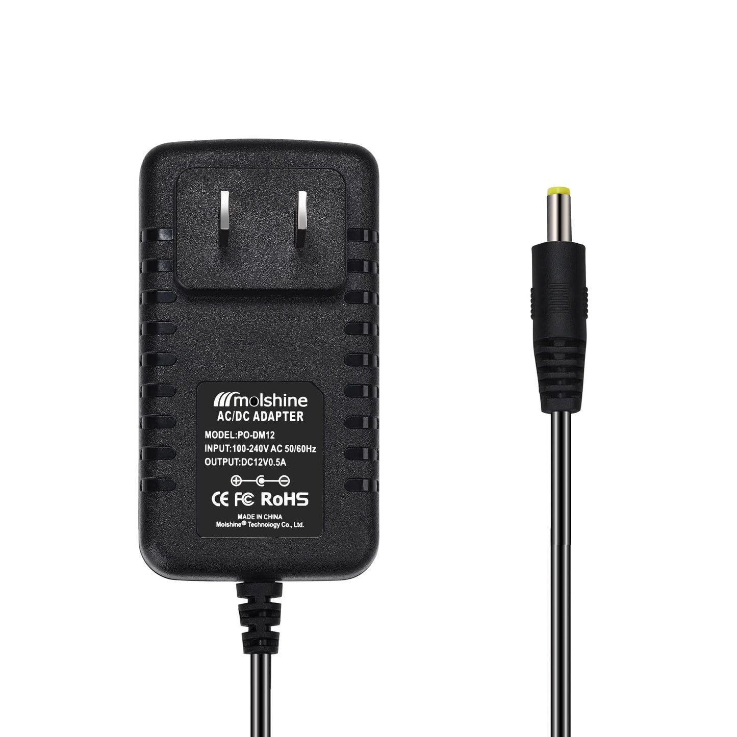 molshine (6.6ft Cable 12V AC DC Adapter Compatible DYMO 1758460 LabelManager 260P LM-260P (1754490) 280 LM-280 (1815990) 360D LM-360D (1754488) 420P…